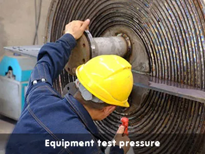 Spiral-plate-heat-exchanger-Equipment-test-pressure